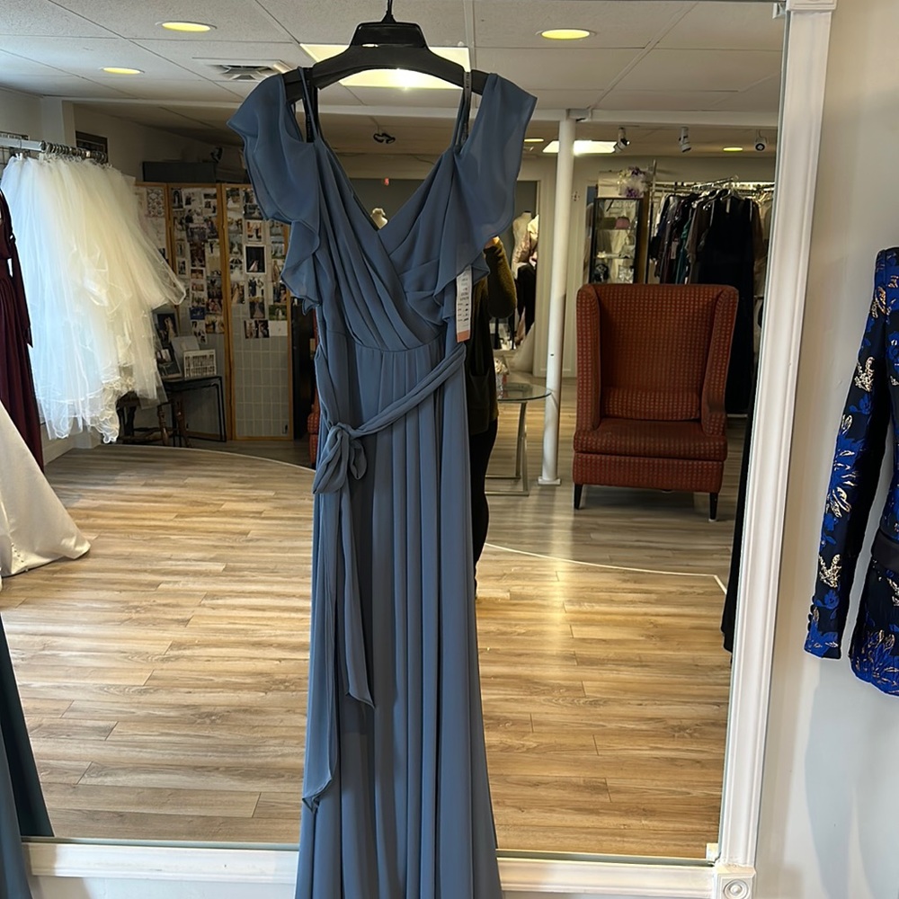 Bill Levkoff Size 10 Slate Dress